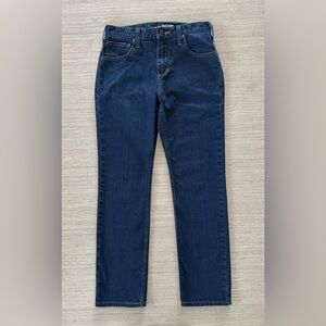 Carhartt rugged flex straight fit dark blue tapered jeans men’s 29x30